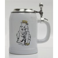 Berliner Bär Mit Wappen, Spendenschale, Personalisierbar Bierkrug Zinndeckel, Jungesellenabschied von KUKNAx