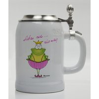Froschkönig "Schau Net Küss Mich" Bayern, Bierkrug, Keramikkrug Mit Zinndeckel, Personalisiert Froschkönig "Schau Net Küss Mich" Bayern, Bierkrug, Keramikkrug Mit Zinndeckel, Personalisiert von KUKNAx