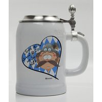 Saxn Di So Viu Hoiz Vor Der Hütten, Bierkrug Mit Zinndeckel, Keramikbierkrug, Personalisiert, Bayern Junggesellen, Junggesellinnen-Abschied Saxn Di So Viu Hoiz Vor Der Hütten, Bierkrug Mit Zinndeckel, Keramikbierkrug, Personalisiert, Bayern Junggesellen, Junggesellinnen-Abschied von KUKNAx