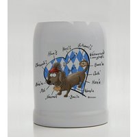 Usa, Münchner Dackel, Sprüchen, Bierkrug Mit Und Ohne Zinndeckel, Personalisierbar, Oktoberfest, Junggesellen, Junggesellinnen-Abschied Usa, Münchner Dackel, Sprüchen, Bierkrug Mit Und Ohne Zinndeckel, Personalisierbar, Oktoberfest, Junggesellen, Junggesellinnen-Abschied von KUKNAx