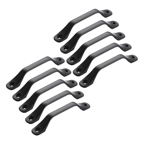 KUKUUU 10er-Pack Schrankgriffe Schubladengriff Küchenbeschläge(Black,Style A-Small Size) von KUKUUU