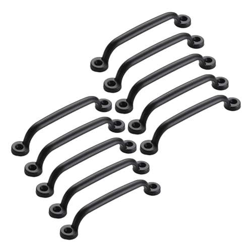 KUKUUU 10er-Pack Schrankgriffe Schubladengriff Küchenbeschläge(Black,Style C-Large Size) von KUKUUU