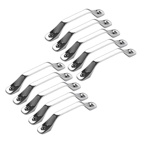 KUKUUU 10er-Pack Schrankgriffe Schubladengriff Küchenbeschläge(Chrome-plated,Style A-Small Size) von KUKUUU
