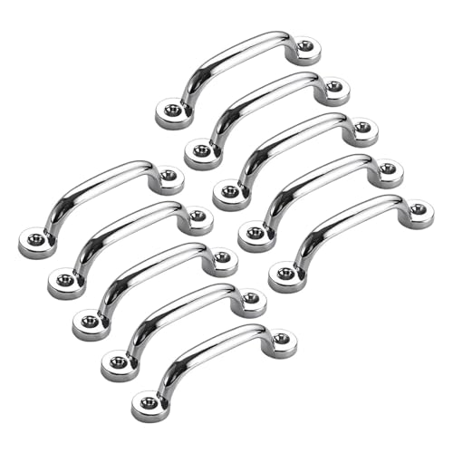KUKUUU 10er-Pack Schrankgriffe Schubladengriff Küchenbeschläge(Chrome-plated,Style C-Small Size) von KUKUUU