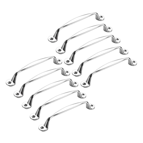 KUKUUU 10er-Pack Schrankgriffe Schubladengriff Küchenbeschläge(Chrome-plated,Style D-Large Size) von KUKUUU
