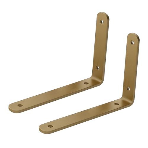 KUKUUU 2 Stück Regalhalterungen L-förmige Regalstützen(250 x 150mm) von KUKUUU