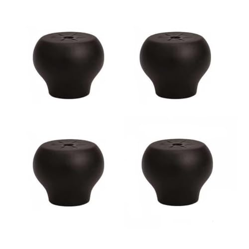 KUKUUU 4 Stück Möbelbeine aus Massivholz for Couchtische und Bankfüße(Black,4cm/1.57in) von KUKUUU
