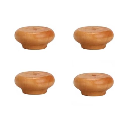 KUKUUU 4 Stück Möbelbeine aus Massivholz for Couchtische und Bankfüße(Varnish Colour,2cm/0.79in) von KUKUUU