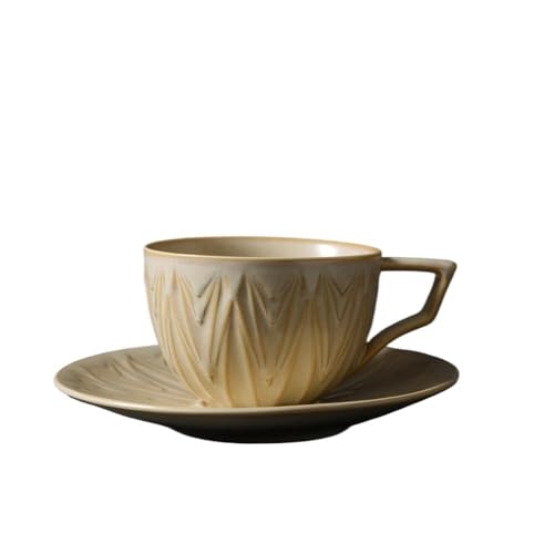 KUKUUU Keramik-Kaffeetasse und Untertasse Set CUP(C) von KUKUUU