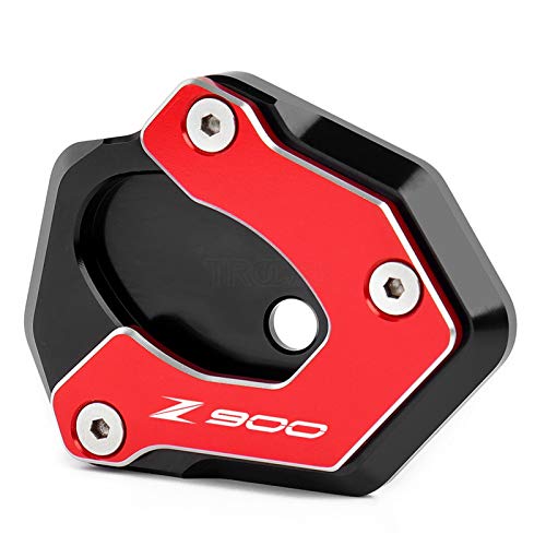 KUKUUU Motorrad Vergrößern Ständer Für Ka-was-AKI Z650 Z 650 Z900 Z900RS 2017-2020 Motorrad CNC Side-Stand-Platte Vergrößerter Kickstand-Erweiterung (Color : Rot, Size : Z900) von KUKUUU