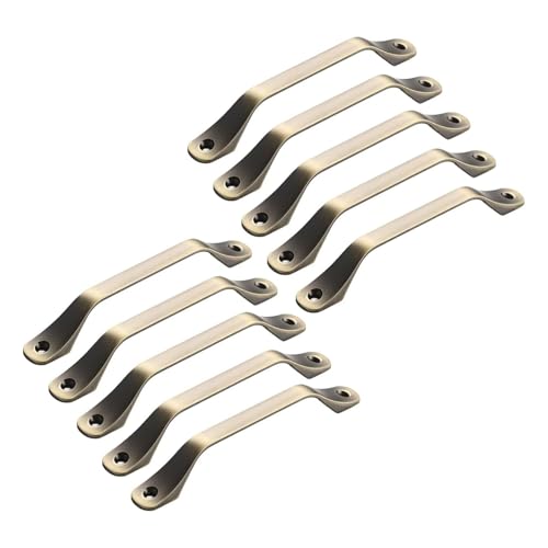 KUKUUU Schrankgriffe, Schubladengriffe, Küchen-Hardware (Vintage-Bronze, Stil A-Large), 10 Stück von KUKUUU