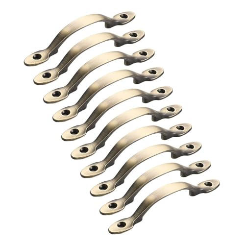KUKUUU Schrankgriffe, Schubladengriffe, Küchen-Hardware (Vintage-Bronze, Stil B-Small), 10 Stück von KUKUUU