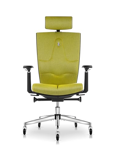 KULIK SYSTEM Ergonomischer Büro-Schreibtischstuhl – Komfort und verstellbarer Stuhl mit Rücken- und Lendenwirbelstützsystem für lange Arbeitsstunden, patentiertes Design zur Linderung von Rücken- und von KULIK SYSTEM