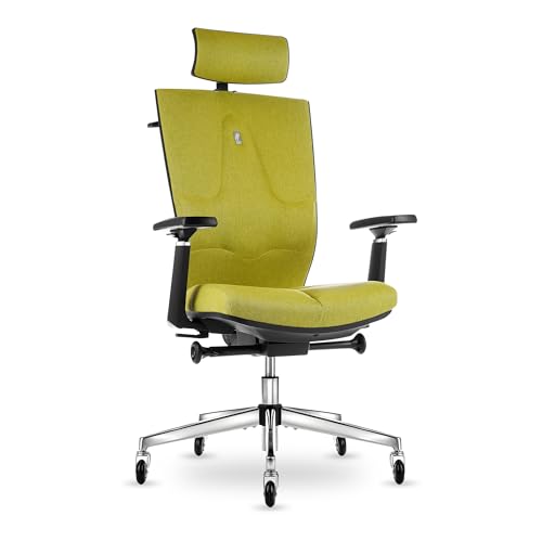 KULIK SYSTEM Ergonomischer Bürostuhl, Bequemer und Verstellbarer Schreibtischstuhl mit Rücken und Lendenwirbelstützsystem, Computerstuhl mit Patentiertem Design zur Linderung von Rückenschmerzen von KULIK SYSTEM