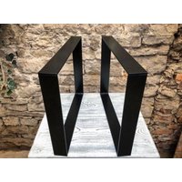 Tischbeine 50 cm/45 39 Cn 30 Breit - Schwarz Pulverbeschichtet Tischkufen Aus Stahl Diy von KULPENBERGdesigns