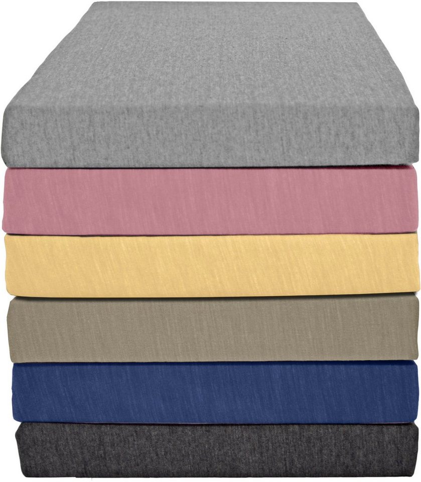 KUM Spannbettlaken Polycotton Spannbetttuch, Polycotton, Gummizug: rundum, (1 Stück) von KUM