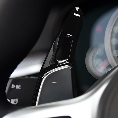 KUNGKIC Für Toyota Supra 2019 2020 2021 2022 Lenkrad Schaltwippen ABS DSG Erweiterungen Innenraum Dekoration Zubehör 2 PCS Schwarz von KUNGKIC