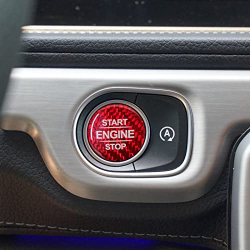 KUNGKIC Kohlefaser Innenraum Zubehör Auto-Motor-Startknopf Aufkleber Compatible with Mercedes Benz W177 GLB X247 W247 GLE W167 GLS X167 W464 CLA C118 AMG-Rot KUNGKIC Kohlefaser Innenraum Zubehör Auto-Motor-Startknopf Aufkleber Compatible with Mercedes Benz W177 GLB X247 W247 GLE W167 GLS X167 W464 CLA C118 AMG-Rot von KUNGKIC