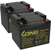 Ersatzakku Ortopedia Compact 920 Relax 2x Kung Long 12V 50Ah Blei Akku Zyklenfest AGM VRLA von KUNGLONG