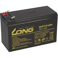 1x agm 12V 7,2Ah Blei-Akku WP7.2-12 VDs Akku, Faston 6,3mm von KUNGLONG