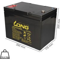 Kunglong - Akku-Satz 24V 75Ah passend für Meyra Sprint von KUNGLONG