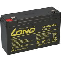 Kunglong - Bleiakku kompatibel Handlampe Handscheinwerfer Halogenlampe 6V 12Ah agm Akku von KUNGLONG