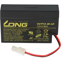 Kunglong - Kung Long wp 0.8-12 12V 0,8Ah amp Stecker agm Blei Batterie von KUNGLONG