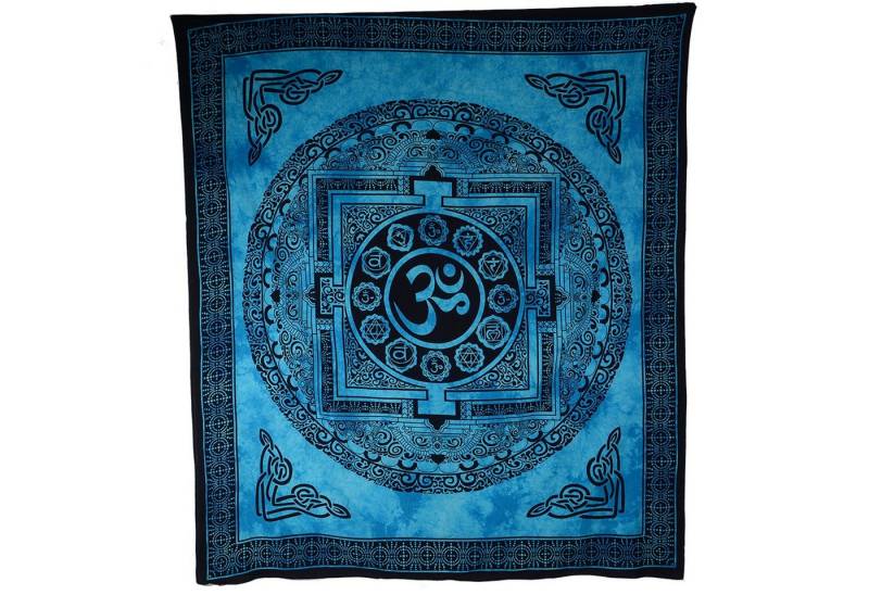 KUNST UND MAGIE Wandteppich Kunst und Magie Wandbehang Om Mandala ca. 235 x 205 cm von KUNST UND MAGIE