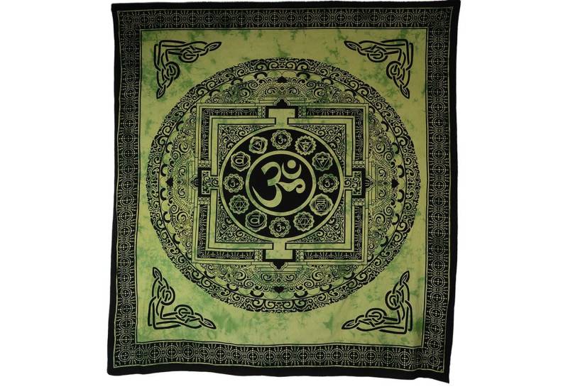 KUNST UND MAGIE Wandteppich Kunst und Magie Wandbehang Om Mandala ca. 235 x 205 cm von KUNST UND MAGIE