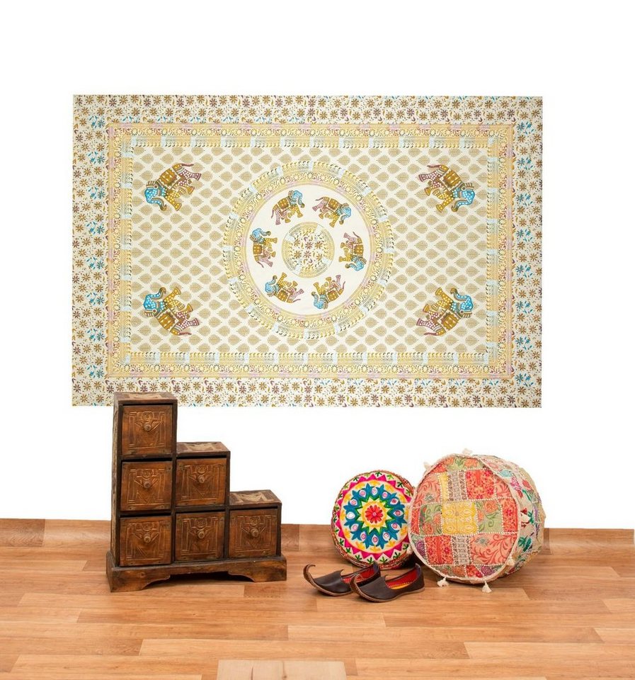 KUNST UND MAGIE Wandteppich Tagesdecke Wandbehang Deko Tuch Elefant Mandala Wandteppich Boho Goa KUNST UND MAGIE Wandteppich Tagesdecke Wandbehang Deko Tuch Elefant Mandala Wandteppich Boho Goa von KUNST UND MAGIE