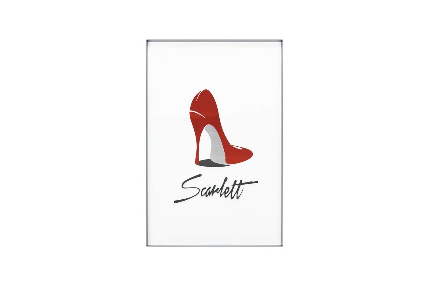 KUNSTLOFT Acrylglasbild Devil's Red High Heels 40x60x3.2 cm, handgefertigtes 3D Wandbild von KUNSTLOFT