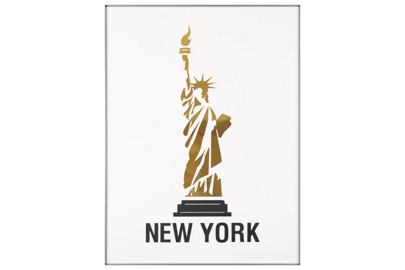 KUNSTLOFT Acrylglasbild Gate to New York 60x80x3.2 cm, handgefertigtes 3D Wandbild von KUNSTLOFT
