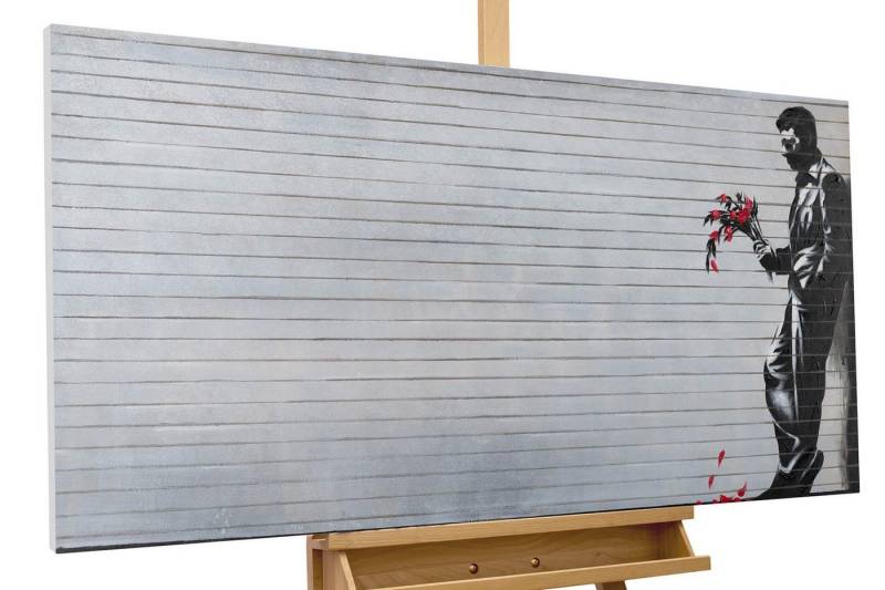 KUNSTLOFT Gemälde Banksy's Cavalier 120x60 cm, Leinwandbild 100% HANDGEMALT Wandbild Wohnzimmer KUNSTLOFT Gemälde Banksy's Cavalier 120x60 cm, Leinwandbild 100% HANDGEMALT Wandbild Wohnzimmer von KUNSTLOFT
