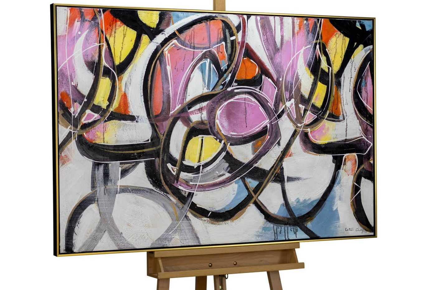 KUNSTLOFT Gemälde Im Rausch der Sinne 122.5x82.5 cm, Leinwandbild 100% HANDGEMALT Wandbild Wohnzimmer KUNSTLOFT Gemälde Im Rausch der Sinne 122.5x82.5 cm, Leinwandbild 100% HANDGEMALT Wandbild Wohnzimmer von KUNSTLOFT