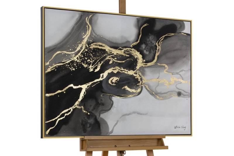 KUNSTLOFT Gemälde Magic Shadows 102.5x77.5 cm, Leinwandbild 100% HANDGEMALT Wandbild Wohnzimmer von KUNSTLOFT