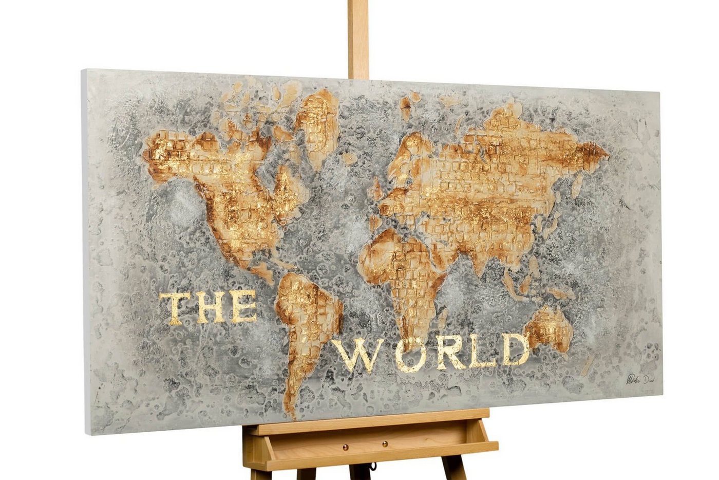 KUNSTLOFT Gemälde Our Common Parent 140x70 cm, Leinwandbild 100% HANDGEMALT Wandbild Wohnzimmer von KUNSTLOFT