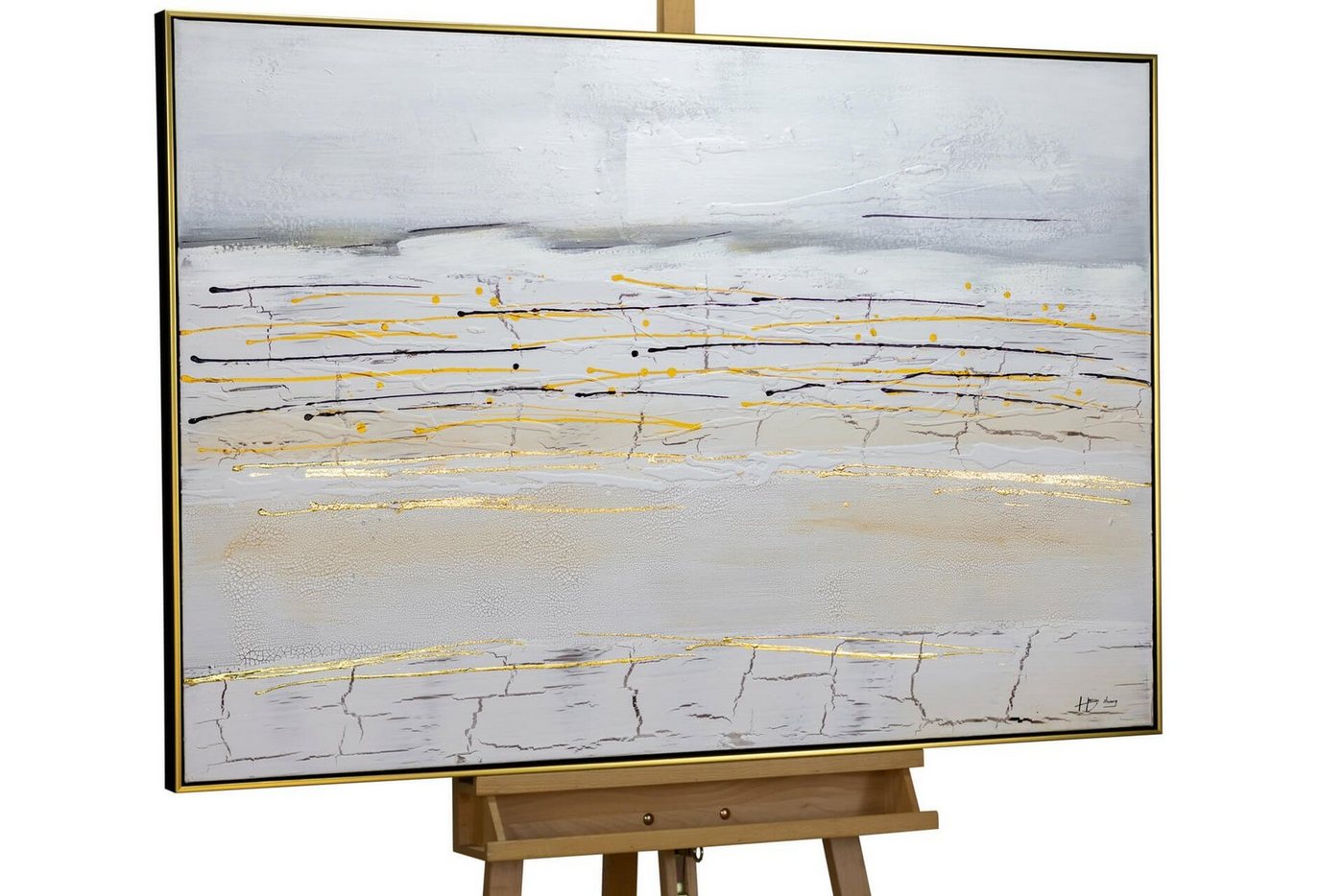 KUNSTLOFT Gemälde Ozean der Sehnsucht 122.5x82.5 cm, Leinwandbild 100% HANDGEMALT Wandbild Wohnzimmer KUNSTLOFT Gemälde Ozean der Sehnsucht 122.5x82.5 cm, Leinwandbild 100% HANDGEMALT Wandbild Wohnzimmer von KUNSTLOFT