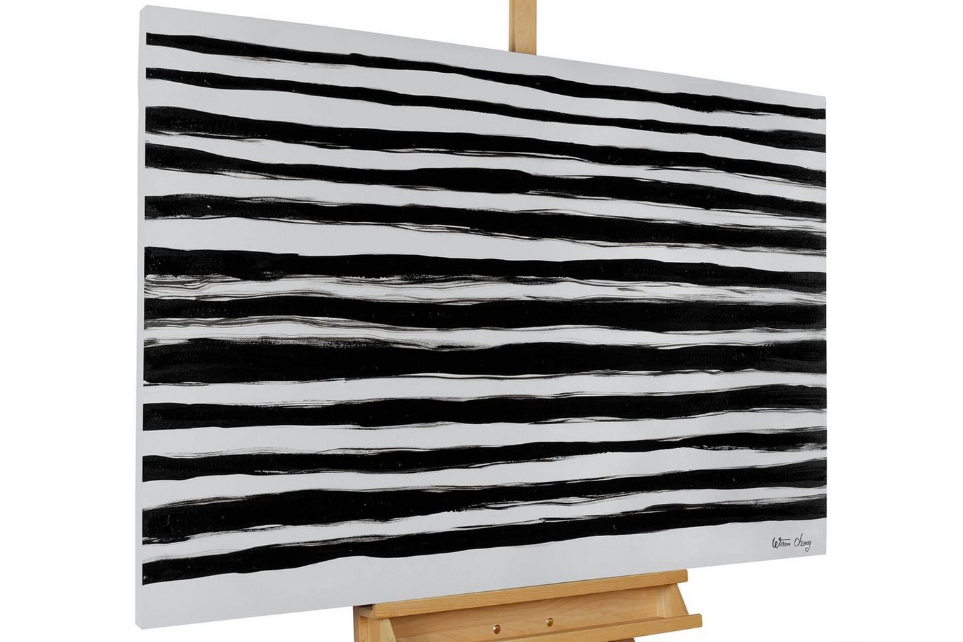 KUNSTLOFT Gemälde Two Sides of Life 120x80 cm, Leinwandbild 100% HANDGEMALT Wandbild Wohnzimmer von KUNSTLOFT