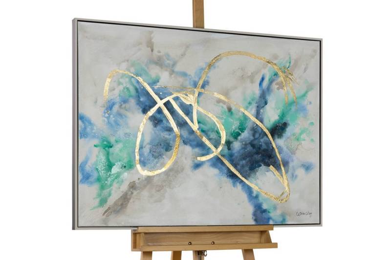 KUNSTLOFT Gemälde Zauber des Ozeans 102.5x77.5 cm, Leinwandbild 100% HANDGEMALT Wandbild Wohnzimmer von KUNSTLOFT