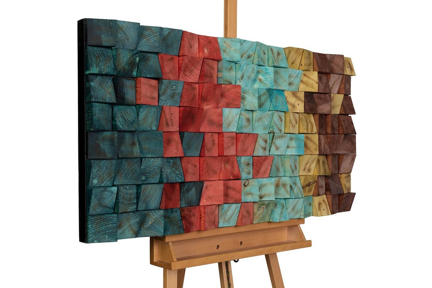 KUNSTLOFT Holzbild Colours of Magic 102x55 cm, handgefertiges Wandbild aus Holz KUNSTLOFT Holzbild Colours of Magic 102x55 cm, handgefertiges Wandbild aus Holz von KUNSTLOFT
