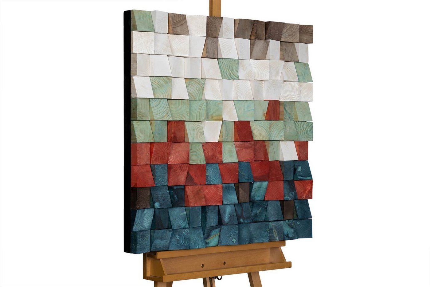 KUNSTLOFT Holzbild Colours of Sunset 75x75 cm, handgefertiges Wandbild aus Holz KUNSTLOFT Holzbild Colours of Sunset 75x75 cm, handgefertiges Wandbild aus Holz von KUNSTLOFT