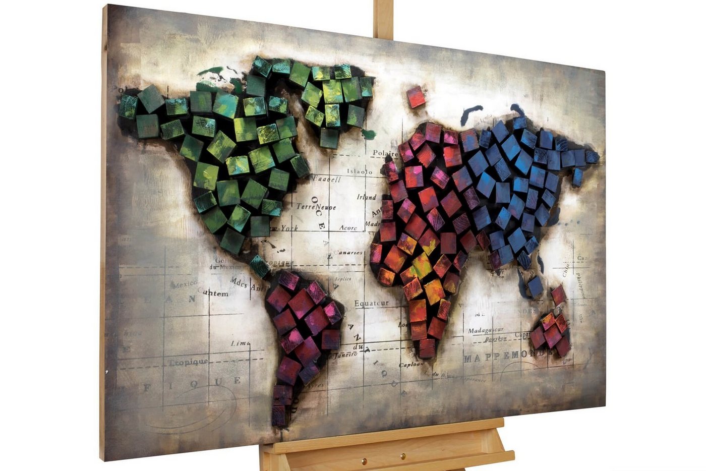 KUNSTLOFT Holzbild Destinations 100x70 cm, handgefertiges Wandbild aus Holz KUNSTLOFT Holzbild Destinations 100x70 cm, handgefertiges Wandbild aus Holz von KUNSTLOFT