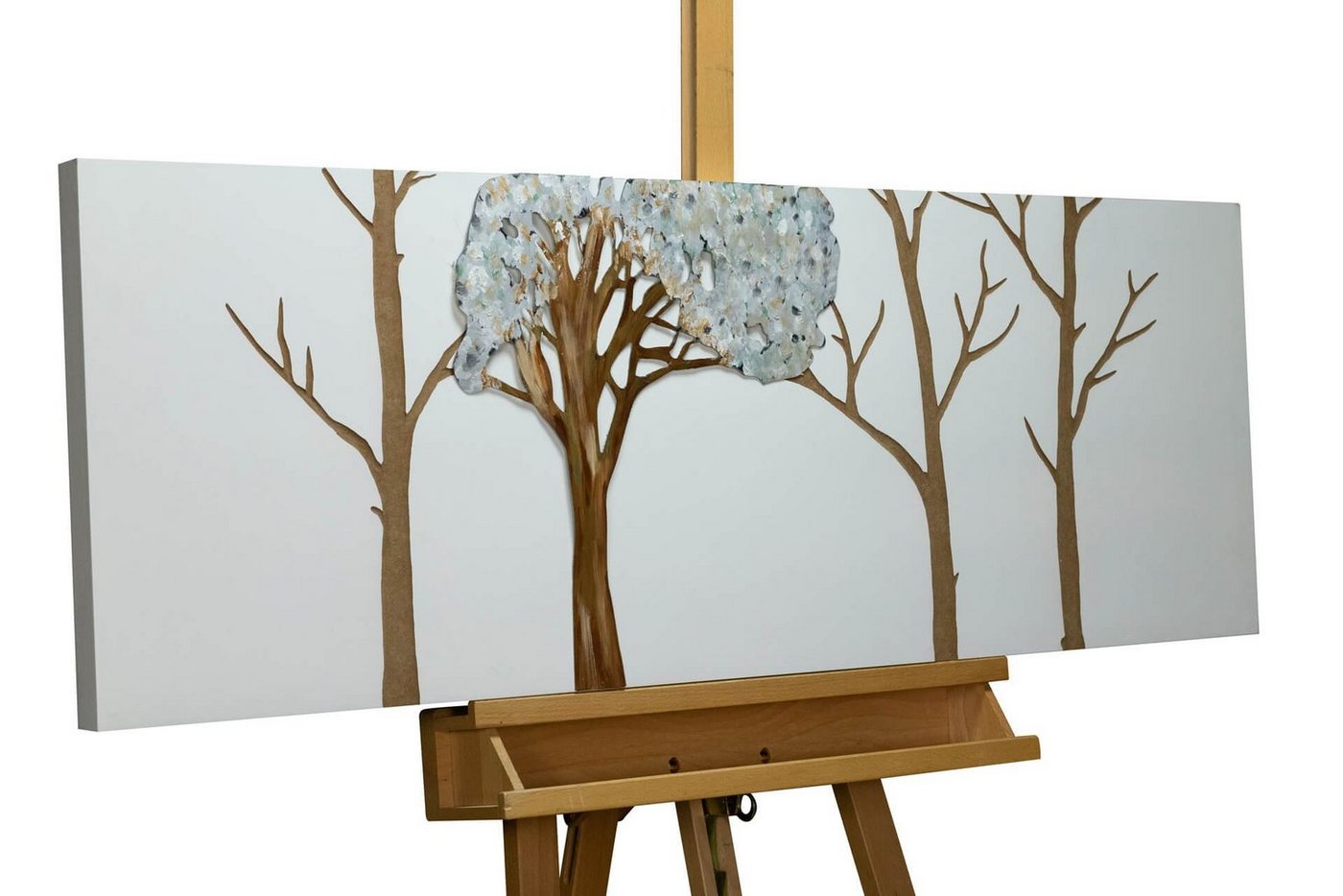 KUNSTLOFT Holzbild Ewiger Frühling 120x40 cm, handgefertiges Wandbild aus Holz KUNSTLOFT Holzbild Ewiger Frühling 120x40 cm, handgefertiges Wandbild aus Holz von KUNSTLOFT