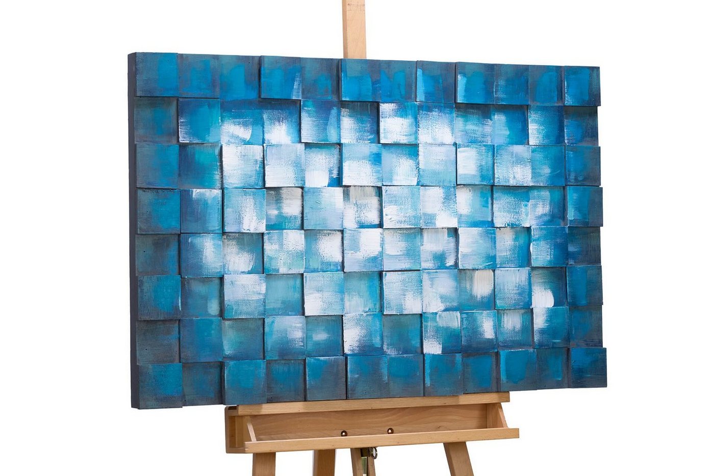 KUNSTLOFT Holzbild Reflektion des Meeres 90x60 cm, handgefertiges Wandbild aus Holz KUNSTLOFT Holzbild Reflektion des Meeres 90x60 cm, handgefertiges Wandbild aus Holz von KUNSTLOFT