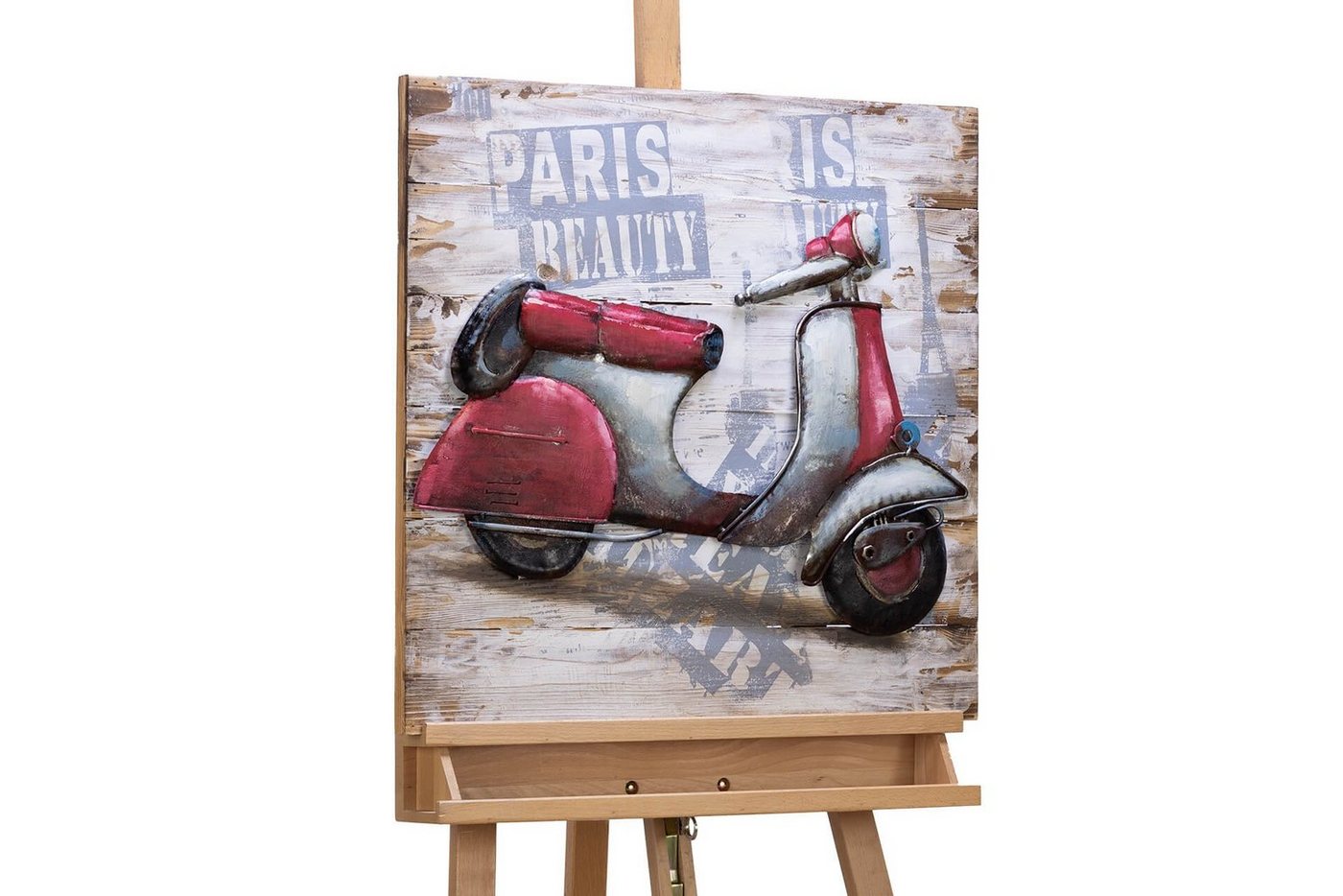 KUNSTLOFT Holzbild When in Paris 60x60 cm, handgefertiges Wandbild aus Holz KUNSTLOFT Holzbild When in Paris 60x60 cm, handgefertiges Wandbild aus Holz von KUNSTLOFT