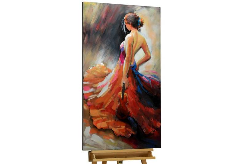 KUNSTLOFT Metallbild Der letzte Tanz 66x114 cm, handgefertiges Wandrelief 3D von KUNSTLOFT