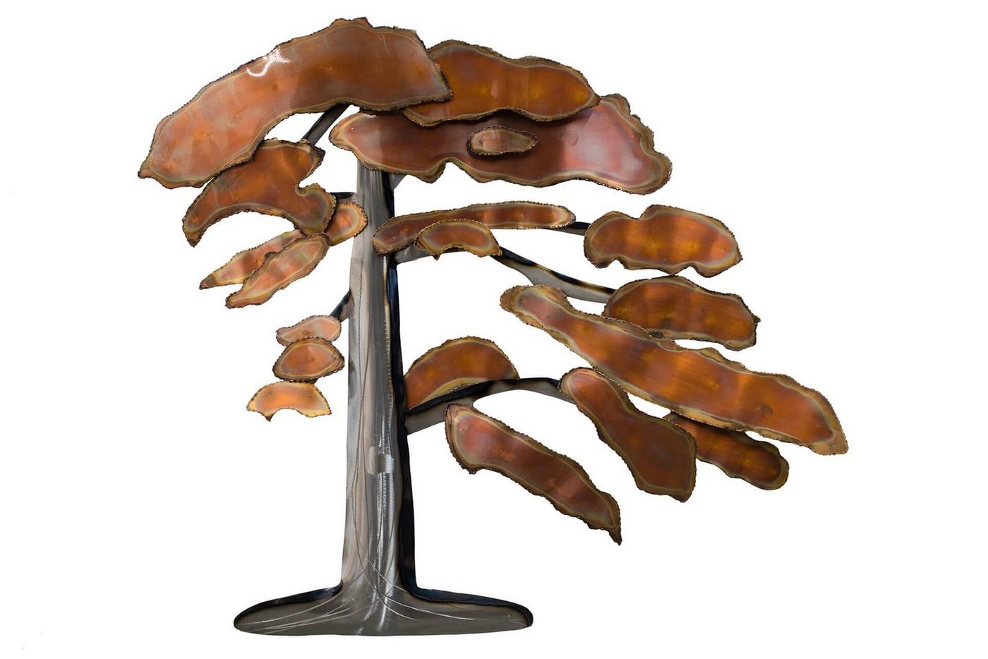 KUNSTLOFT Wanddekoobjekt Rusty Bonsai 97x88x7 cm, handgefertigte Wanddeko Metall von KUNSTLOFT