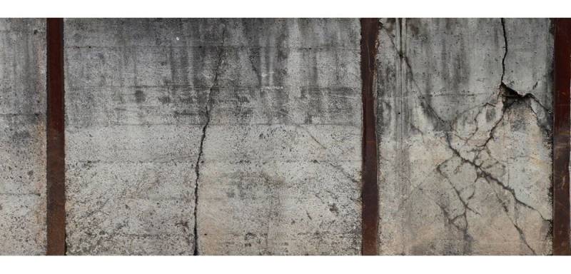 KUNSTLOFT Vliestapete Beton 3 6x2.5 m, Leicht glänzend, lichtbeständige Design Tapete von KUNSTLOFT