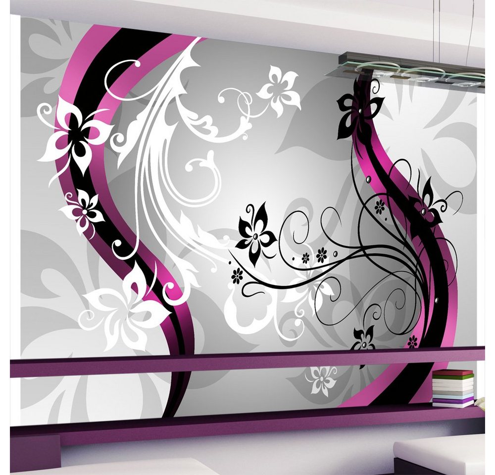 KUNSTLOFT Vliestapete »Blumiges Muster (rosa)«, lichtbeständige Design Tapete von KUNSTLOFT