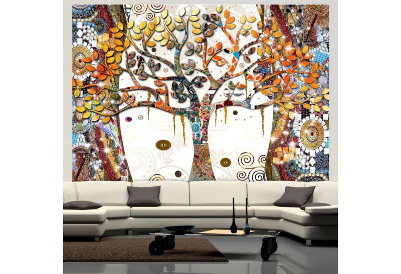 KUNSTLOFT Vliestapete Decorated Tree 1.47x1.05 m, Halb-matt, Matt, lichtbeständige Design Tapete KUNSTLOFT Vliestapete Decorated Tree 1.47x1.05 m, Halb-matt, Matt, lichtbeständige Design Tapete von KUNSTLOFT